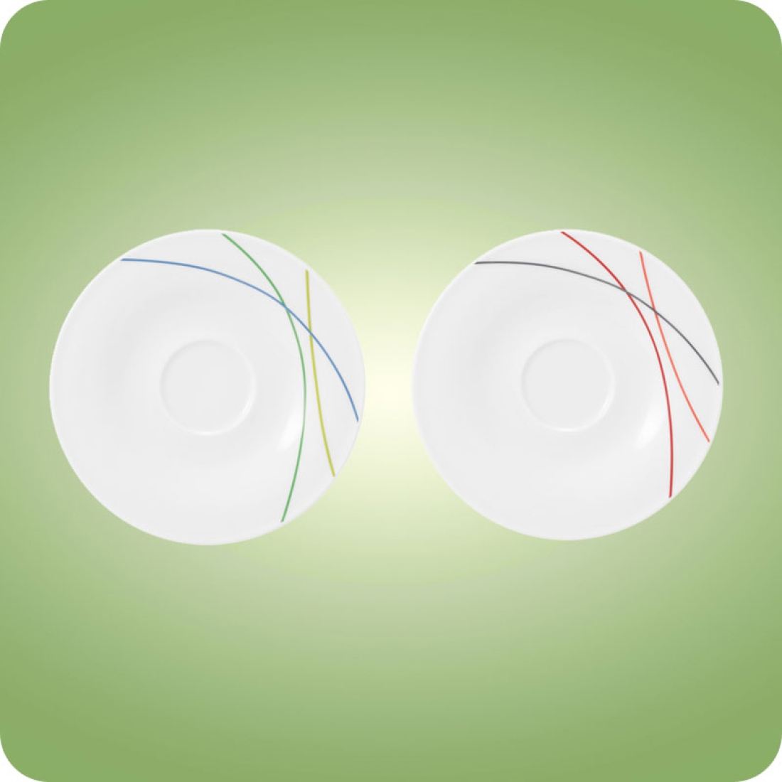 Community Untertasse zur Moccatasse Green-​ o. Red-​Line