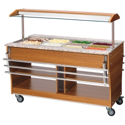 Mobile Preview: Bartscher Buffetwagen, warm, 4x 1/1GN 125628