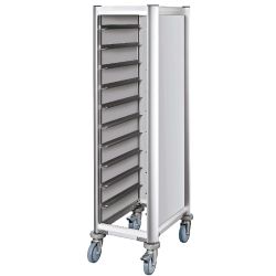 Mobile Preview: Mensa SINGLE Tablettwagen für 10 Tabletts 45,5x35,5 cm