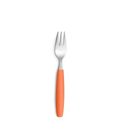 Mobile Preview: Kuchengabel 16,9 cm Pixel Farbe Peach