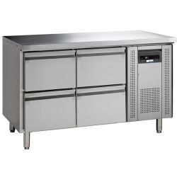 NordCap COOL-LINE Kühltisch 4 Schub KTM 2 - 4Z GN 1/1