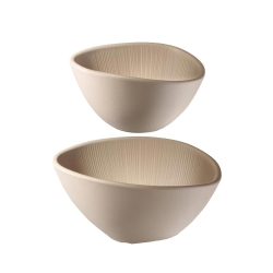 Mobile Preview: APS NERO Schale beige Melamin 0,3 l + 0,5 l