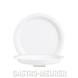 Menüteller halbtief 25 cm Restaurant White