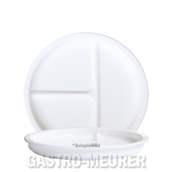 Menüteller 3-geteilt 23 cm Restaurant White