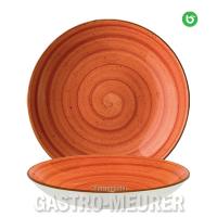 Mobile Preview: Aura Terracotta, Bloom Teller tief 28 cm