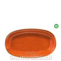 Mobile Preview: Aura Terracotta, Gourmet Platte oval 24 x 14 cm