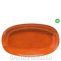 Mobile Preview: Aura Terracotta, Gourmet Platte oval 34 x 19 cm