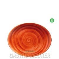 Mobile Preview: Aura Terracotta, Moove Platte oval 31 x 24 cm