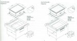 Mobile Preview: AFG Rahmensatz für flächenbündigen Einbau 400mm Breite Queen 700