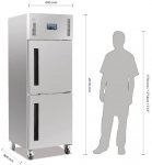 Mobile Preview: POLAR Kühlschrank CW193 Edelstahl
