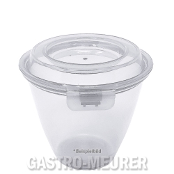 Eco-Takeouts Mehrweg-Menueschale 175 ml, Ø 9,1 cm H 7,8 cm, mit Deckel, weiß