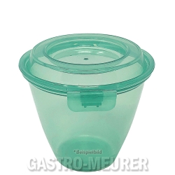 Eco-Takeouts Mehrweg-Menueschale 175 ml, Ø 9,1 cm H 7,8 cm, mit Deckel, grün