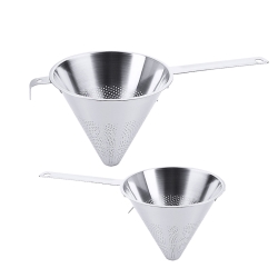 Spitzsieb mit Flachstiel 12-27 cm durchmesser Contacto 1153/120 1153/140 1153/160 1153/180 1153/200 1153/230 1153/250 1153/260 1020238942184123 10205201 10202239