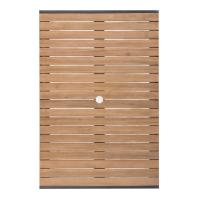 Mobile Preview: Bolero Tisch rechteckig 120 x 80 cm Stahl Akazienholz