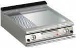 AFG Brat- Grillplatte Gas glatt-verchromt+gerillt 21,0 kW Tischgerät, Queen 900