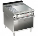 AFG Brat- Grillplatte Gas glatt-verchromt+gerillt 21,0 kW Standgerät, Queen 900