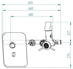 Mobile Preview: Feuma Wandleiste WL 6 für Supra 6e