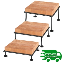 RAISER RUSTIC 33x33 Butcher Block Frilich 3 Höhen 3675/010 3675/020 3675/030