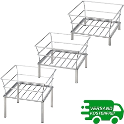 RAISER INOX Obstkorb 33x33 Frilich 3 Höhen 3750/000 3750/010 3750/020