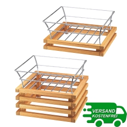 Mobile Preview: RAISER OAK 33x33 Obstkorb Frilich 2 Höhen 3752/010 3752/020