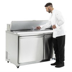 Mobile Preview: POLAR Saladette GD883 2-Türig 16 x GN 1/6