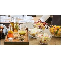 Mobile Preview: Stapelschale Glas 23 cm Pompei