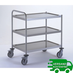Servierwagen mit 3 Borden 100 x 60 cm 1 Griff Tournus 801613 801-613 801/613