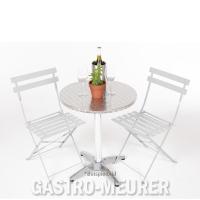 Mobile Preview: Bolero Bistrotisch rund 1 Bein 80 cm Edelstahl