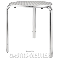 Mobile Preview: Bolero Bistrotisch rund 60 cm Aluminium