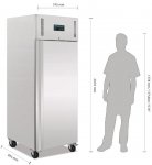 Mobile Preview: POLAR Tiefkühlschrank U633 GN 2/1