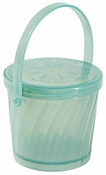 Eco-Takeouts Mehrweg-Suppenbehälter 500 ml, Ø 10,5 cm H 10 cm, mit Deckel + Henkel, grün