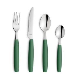 Mobile Preview: Kaffeelöffel / Teelöffel 16,8 cm Pixel Farbe Pine
