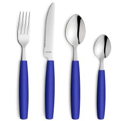 Mobile Preview: Dessertmesser / Kindermesser 19,3 cm Pixel Farbe Ocean royalblau