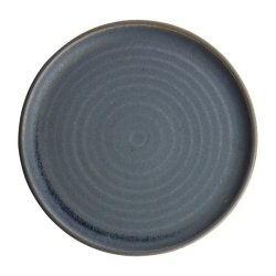 Olympia Canvas runder Teller mit schmalem Rand granit-blau 26,5cm VPE: 6 Stück