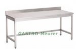 Arbeitstisch 700 x 700 mm ohne Bodenablage mit Aufkantung