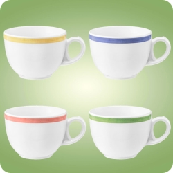 Community Kaffeetasse Tulpe 0,22 l Pinselband Seltmann Weiden