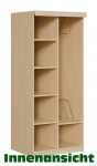 Mobile Preview: Liegepolsterschrank f. 4 Liegepolster m. Lochblechtüren
