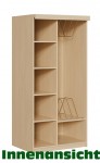 Mobile Preview: Liegepolsterschrank f. 5 Liegepolster m. Lochblechtüren