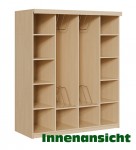 Mobile Preview: Liegepolsterschrank f. 8 Liegepolster m. Lochblechtüren