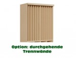 Mobile Preview: Liegepolsterschrank m. Vorhang f. 5 Liegepolster
