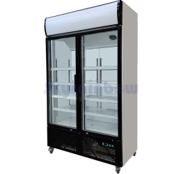 Getränkekühlschrank mit Display 810 Liter Skyrainbow LC828MAF Kühlschrank Glastür Getränke