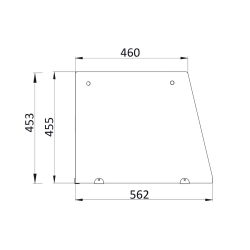 Mobile Preview: Saladette 2 Türen, 90 x 70 gerader Glasaufbau, Klarglas Skyrainbow THS90_VG