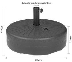 Mobile Preview: Bolero Sonnenschirmständer Ø 55 cm DZ884